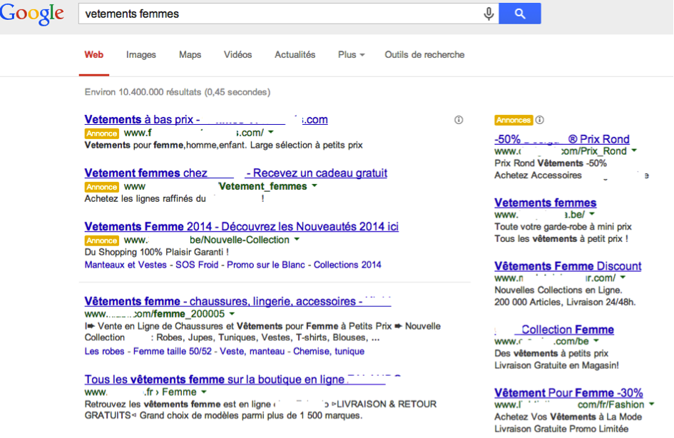 Annonces Textuelles Adwords 